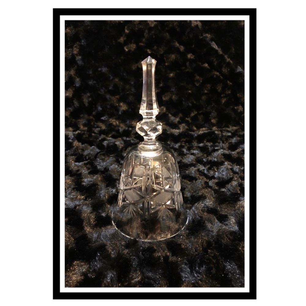 Vintage Bohemia Czech Republic Crystal Bell